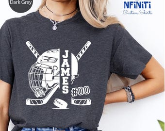 Custom Hockey Shirt, Hockey Team Gifts, Hocky Shirt, Hockey Lover Shirt, Hockey Player Tee, Hockey Coach Gift, Ice Hockey Shirt, Hockey Tee