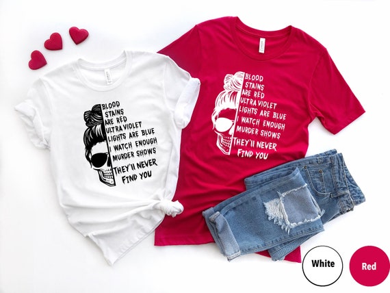 Messy Bun Serial Killer Shirt, Horror Movie Tee