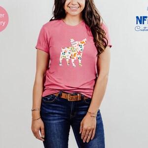 Floral French Bulldog Shirt: Dog Mom Gift image 6