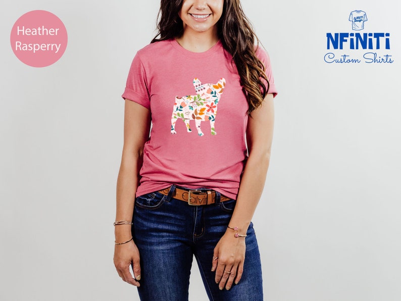 Floral French Bulldog Shirt: Dog Mom Gift image 6