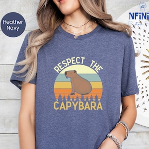 Capybara Shirt, Cute Capybara Shirt, Capybara Tee, Capybara Clothes, Animal Shirts, Capybara Gift, Animal Lover Shirt, Retro Capybara Shirt