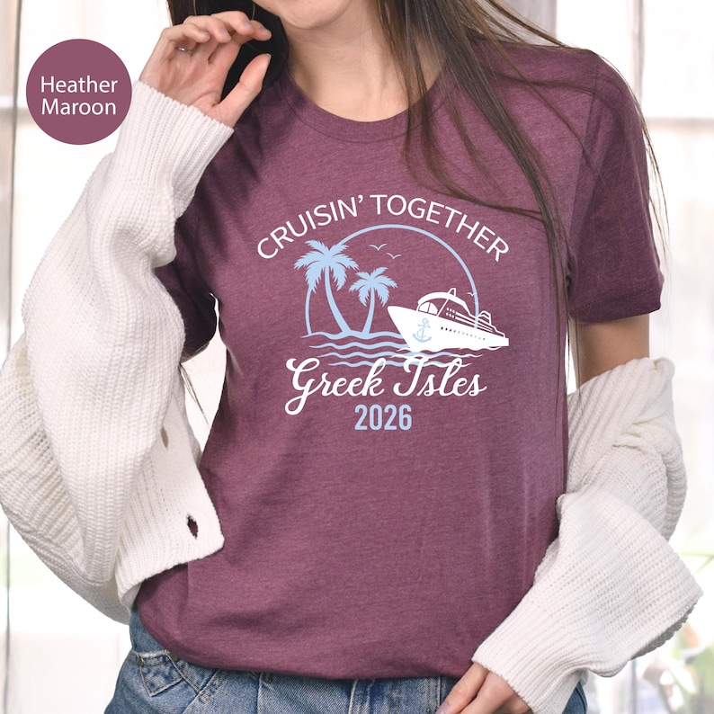 Greek Isles Cruise Shirt: Family Vacation Tee image 5