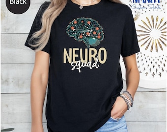 Retro Neuro Squad Shirt: Neurology Nurse & Medical Gift