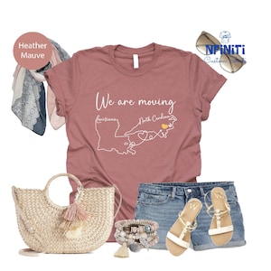 Custom Moving Shirt, Moving Shirt, Custom Moving Tee, State To State Shirt, State Tshirt, Moving Tee, Custom Moving Tshirt, Moving Day Tee