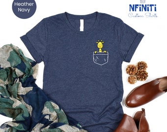 Giraffe Pocket Shirt, Cute Giraffe Shirt, Animal Lover Shirt, Funny Sarcastic Tee, Nature Lover T-Shirt, Giraffe T-Shirt, Birthday Shirt