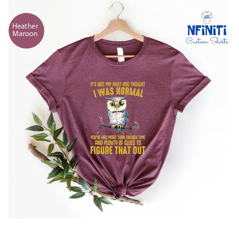 Funny Owl T-Shirt: Sarcastic Humor, Animal Lover Gift imagen 3