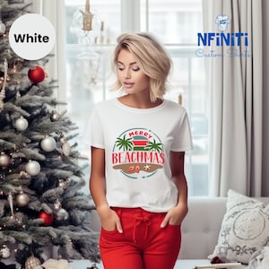 Christmas Beach Vacation Shirt, Tropical Christmas Family Vacation Matching Shirt, Merry Christmas Beach Lover Shirt, Christmas Sweatshirt