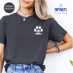 Custom Dog Name Shirts, Dog Paw Shirts, Dog Mom, Pocket Paw Shirt,Custom Dog Mom Shirt, Vet Tech Shirt, Vet tech week,Personalized Dog Shirt
