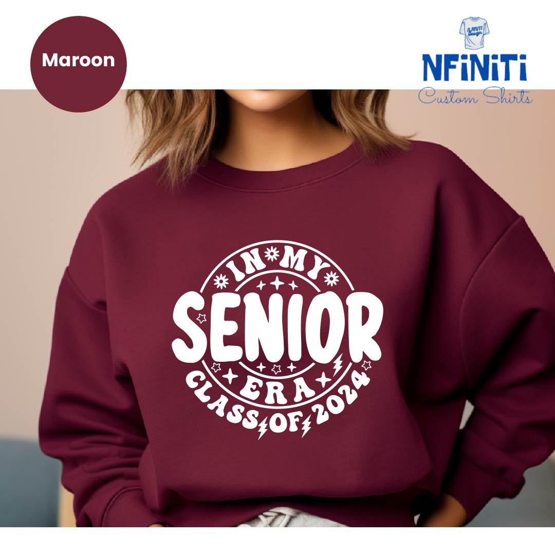 In My Senior Era Class of 2024 Sweatshirts Senior 2024 High Etsy