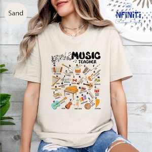 Music Teacher Instrument Shirt, Alphabet Music Tee, Cute Music Teacher Abc Shirt, Music Teacher Shirt, Music Teacher Gift, Abc Music Shirt