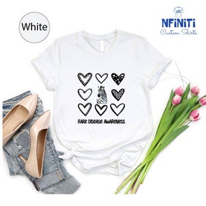 Rare Disease Awareness Shirt, Rare Disease Warrior Heart T-shirt, Rare Disease Heart Shirt For Warrior, Rare Disease Patient Support Tee