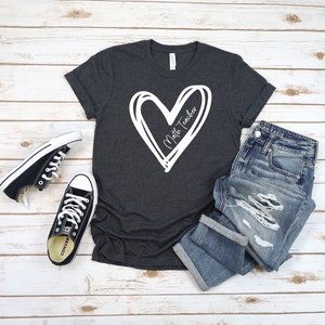 Funny Math Teacher Shirt: Heart Graphic Tee, Math Lover Gift