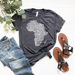 Africa Shirt, BLM Shirt, BLM T-Shirt, Movement Shirt, Activism Shirt, Black Live Matters, BLM, Africa Finger Print