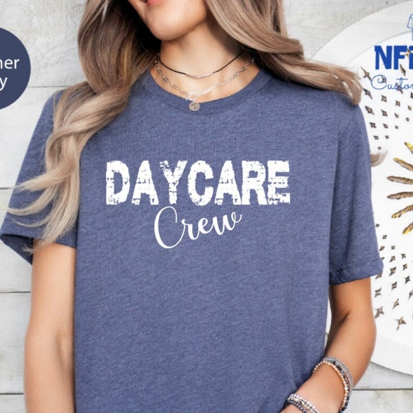 Day Care Crew Tshirt, Day Care Team Shirts Childcare T-shirts, Preschool Staff Shirts, Child Care Team Shirt, Daycare Teacher Gift Shirt
