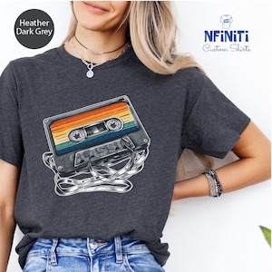 Cassette Tape Shirt, Retro Cassette Shirt, Vintage Music Lovers Shirt, Nostalgia Music Tee, Old School Tape Music Party Inspirational Shirt