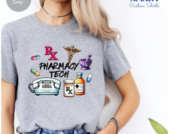 Pharmacy Tech Life Shirt, Pharmacy Technician Vibes Shirt, Pharmacy Tech Tshirt, Pharmacy Tech Gift, Women Pharmacy Technician Tshirt