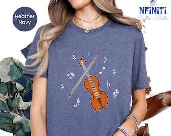 Violin Shirt, Violinist Shirt, Music Teacher Shirt, Violin Gifts, Violin Lover Shirt, Violin Player Shirt, Violinist Gift, Music Lover Shirt