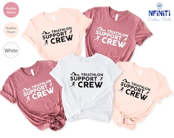 Triathlon Support Crew Shirt: Marathon Supporter Tee