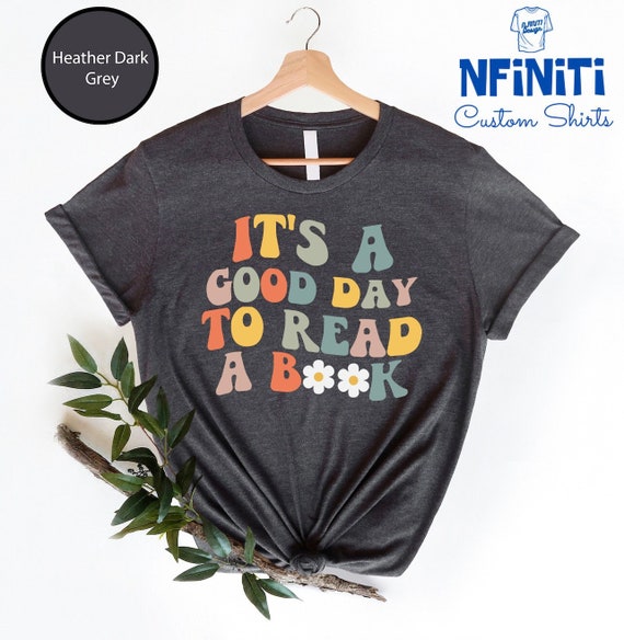 FYAPHION "It’s A Good Day To Read A Book" Shirt - Graphic Tee For Book Lovers, Teachers, Readers (Women's S-XXL) - View #4