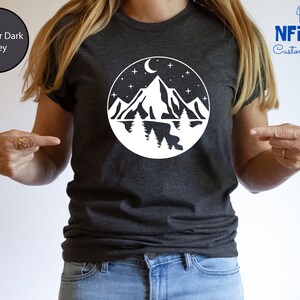 Mountain Scene Shirt: Adventure Camping Graphic Tee