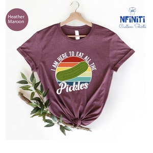 Pickle Shirt: Vegan Gardening T-shirt, Foodie Gift image 3