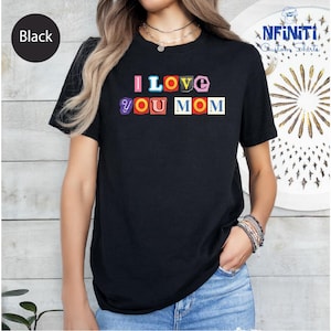Ccustom Magazin Letters Shirt, Ransom Letters Shirt, Mother's Day Gift, Ransom Letters Tee,Trendy Magazine Letter Design,Funny Gifts For Mom