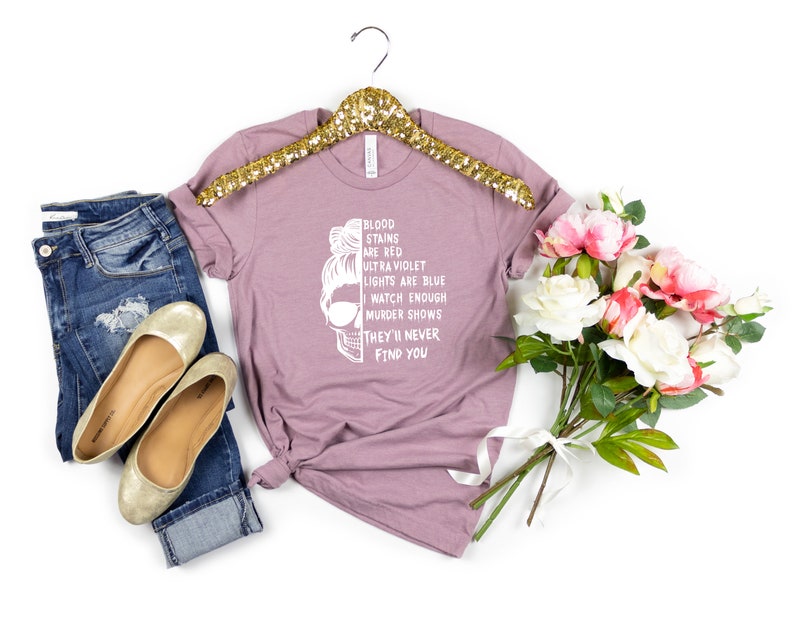 Messy Bun Serial Killer Shirt, Horror Movie Tee image 4