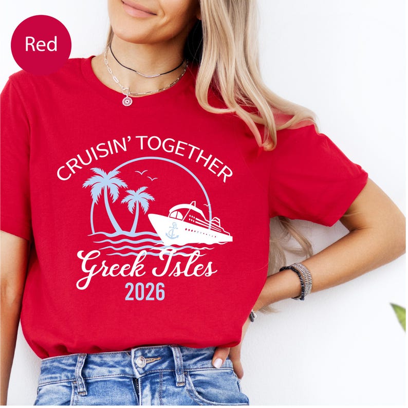 Greek Isles Cruise Shirt: Family Vacation Tee image 7