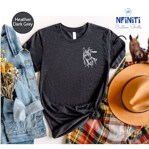 Custom Horse Portrait Shirt: Equestrian Gift