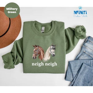 Horse Sweatshirt, Animal Kids Hoodie, Cute Horse Long Sleeve, Gift For Horse Lover, Custom Animal Gift Hoodie, Farmer Long Sleeve