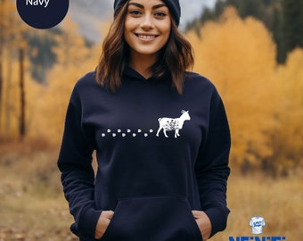 Goat Hoodie, Farm Animal Lover Gift