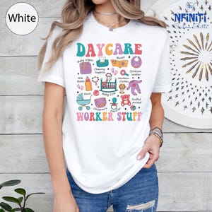Daycare Worker, Stuff Shirt, Daycare Teacher Teacher Shirt, Kindergarten Teacher Gift Tshirt, In-home Daycare Teacher Tshirt,Teach Childcare