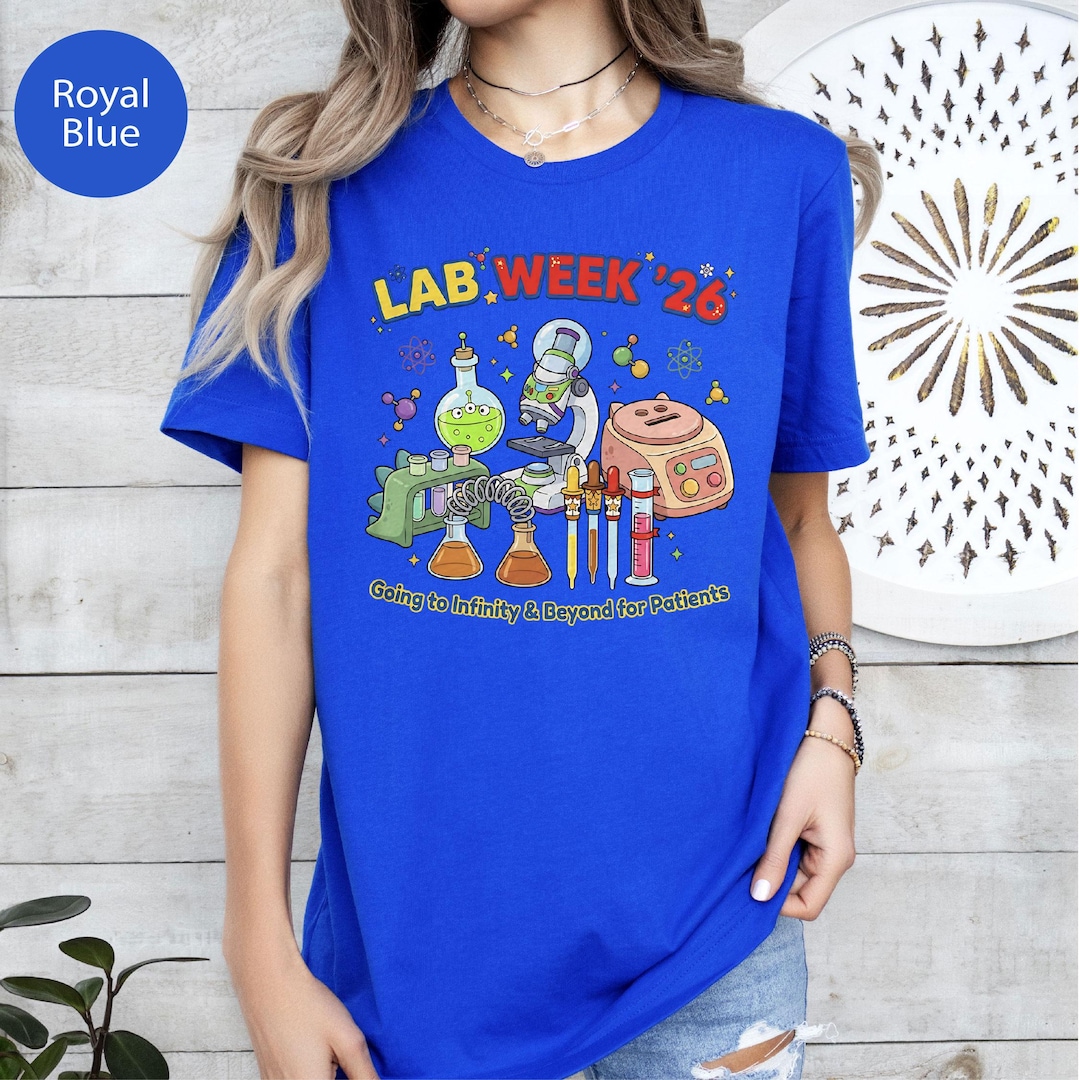 Lab Week 26 Shirt, Science Lab Microscope Beaker, Medical Lab Tech, Lab ...