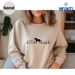 Horse Heartbeat Sweatshirt: Farm Animal Lover Gift