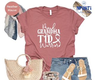 Type 1 Diabetes Grandma Shirt, Grandma Diabetes Awareness Shirts, Diabetic T-Shirt, Diabetes Warrior Grandma T-Shirt, Diabetes Support Tee