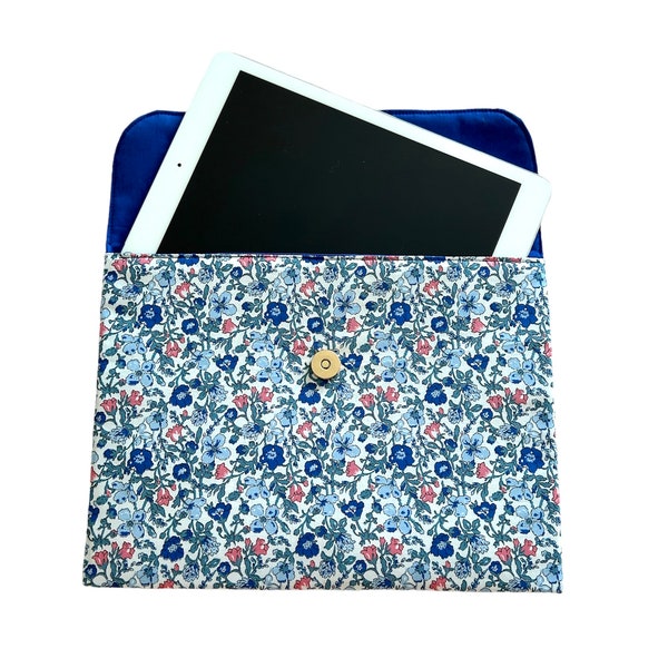 iPad case/Floral fabric reusable cover