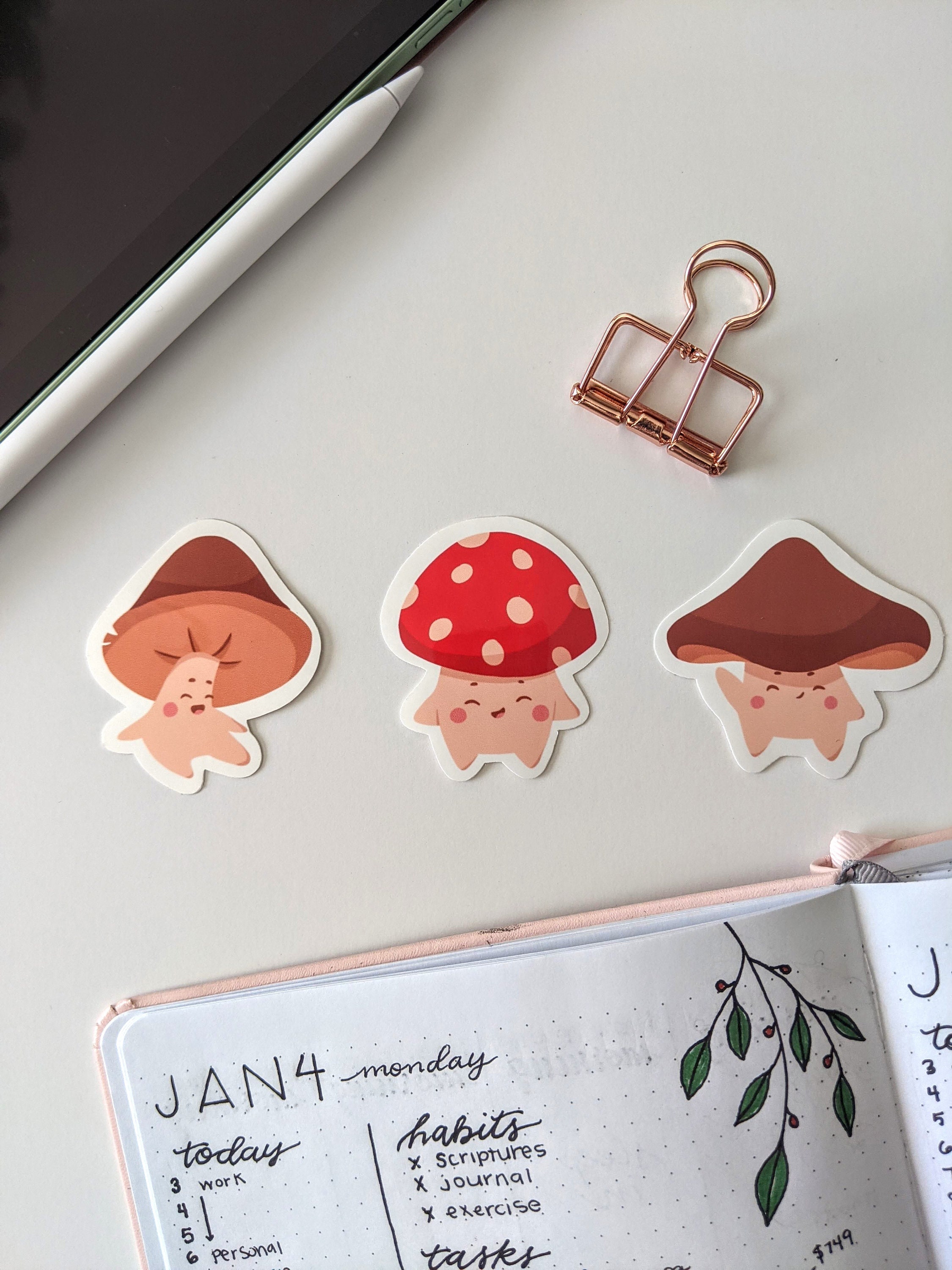 Cottage Core Mushroom Sticker Cottage Core Aesthetic | Etsy