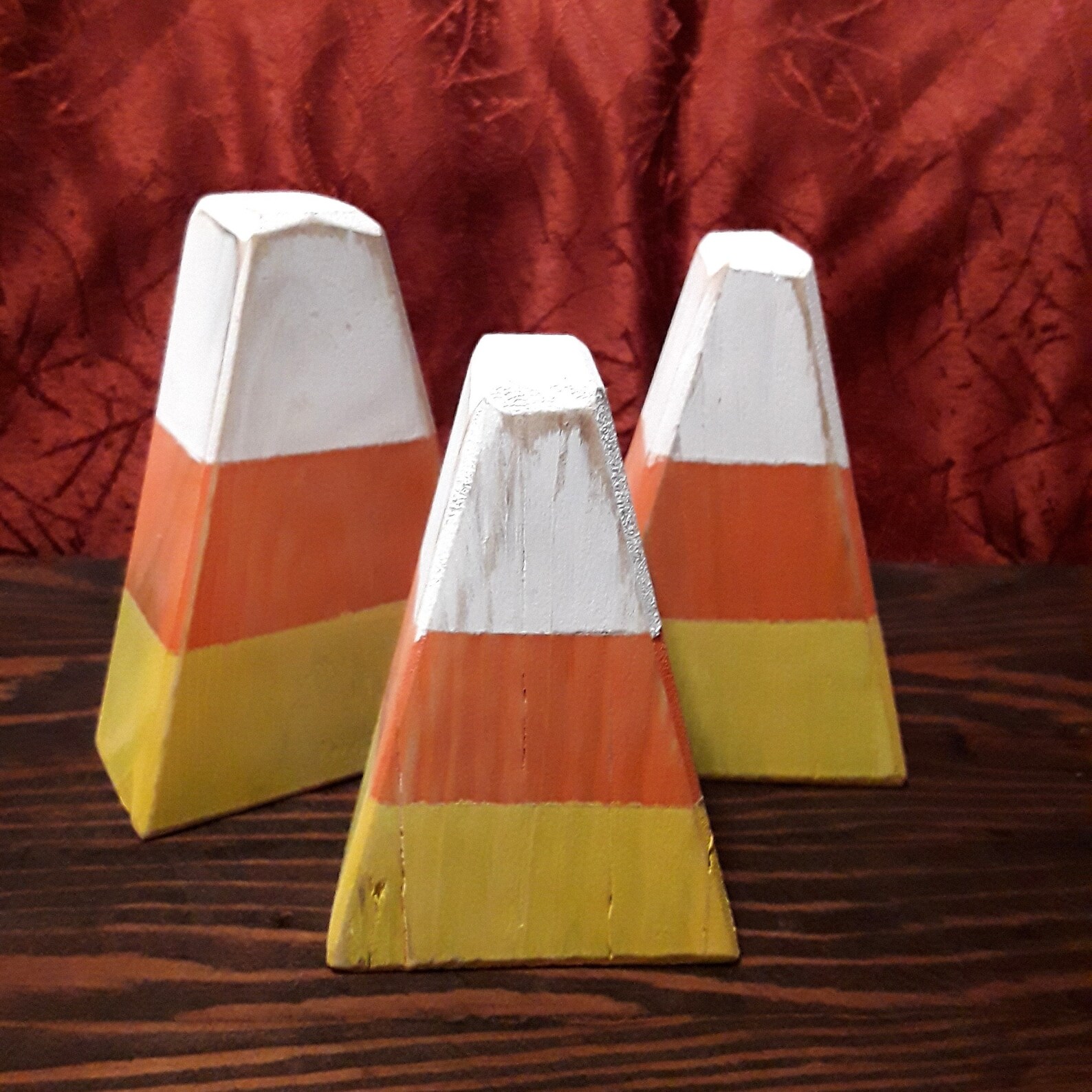 Wooden Candy Corn Halloween Decoration Etsy