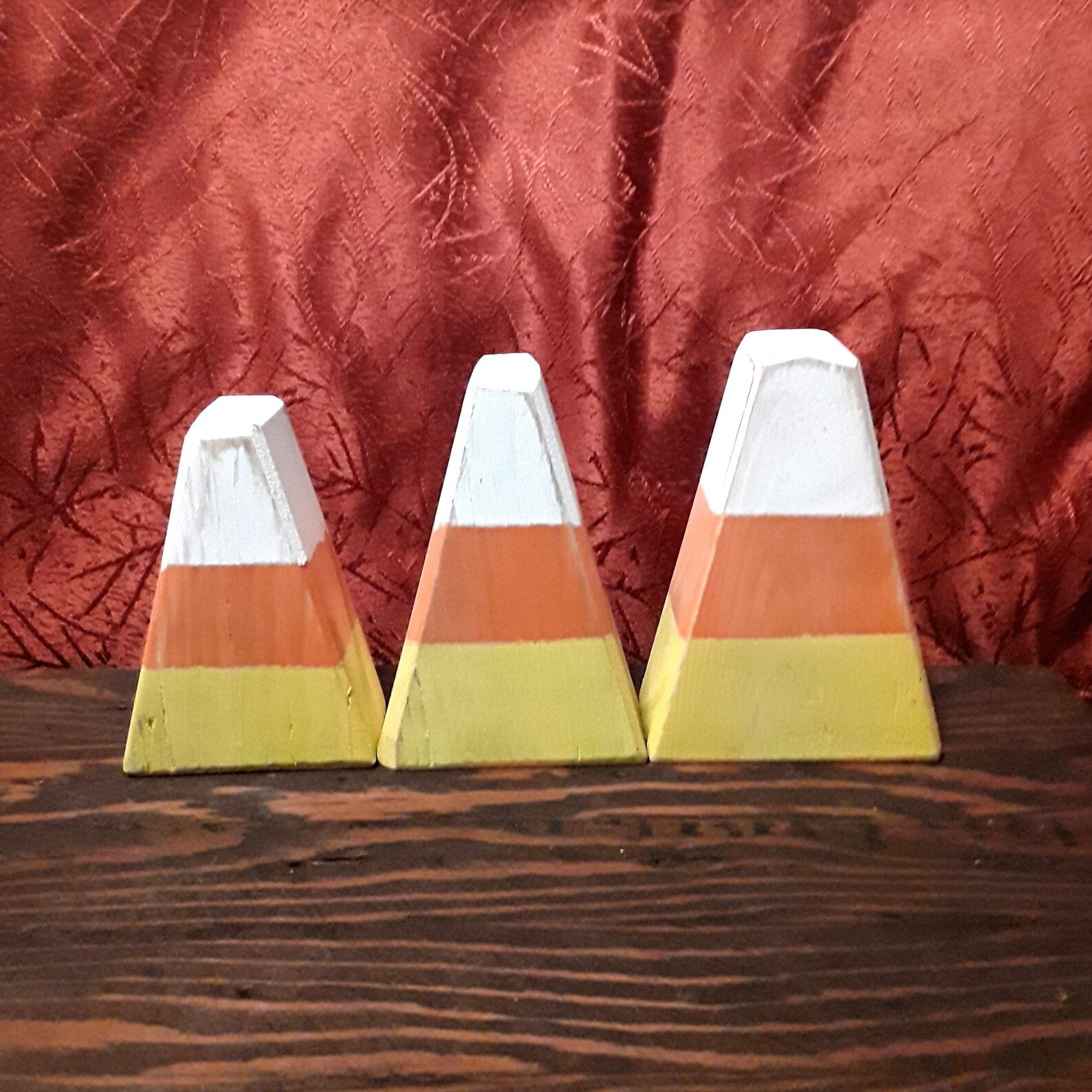 Wooden Candy Corn Halloween Decoration Etsy
