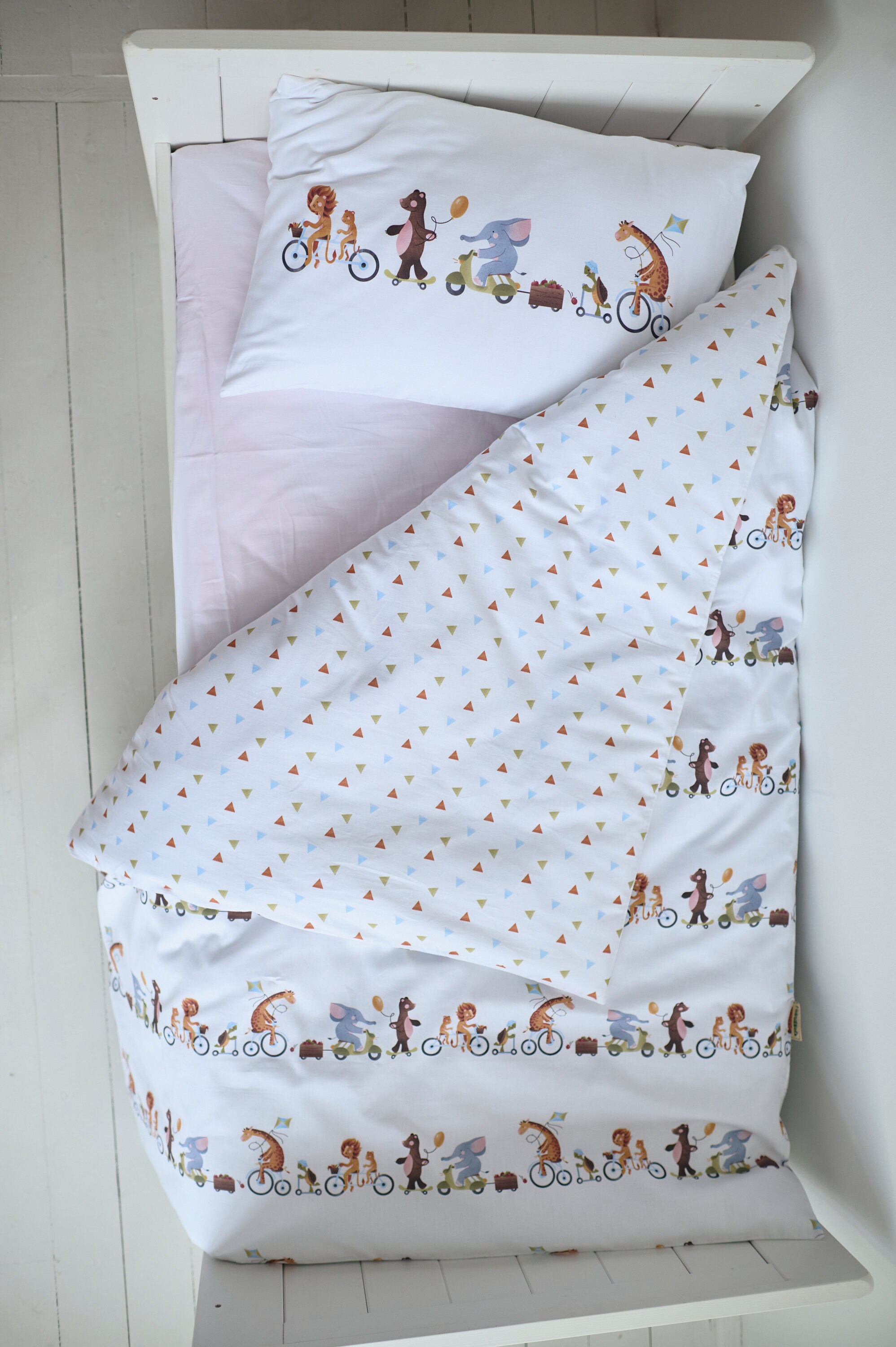 Adventure Duvet Cover, Baby Boy Crib Bedding Set, Adventure Set, Sateen