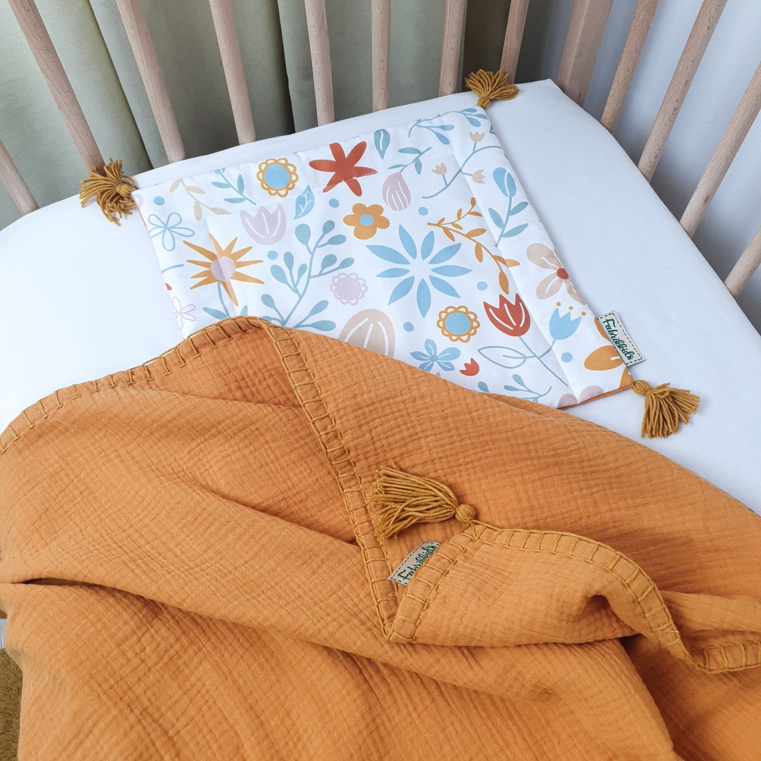 Baby Blanket and Pillow From 100 Cotton Bedding Set for Etsy