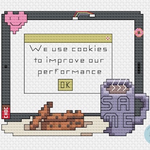 Cookies Counted Cross Stitch PDF Pattern