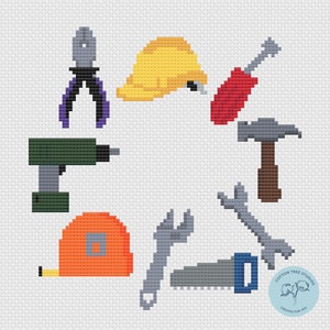 Mini Tools Cross Stitch Pattern PDF - Etsy