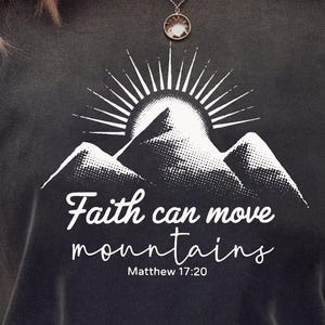 Faith Can Move Mountains PNG, Christian Gift png, Faith Png, Jesus png, Bible Verse Png, Minimal Christian png digital download