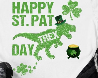 T Rex png, Kids St Patricks Day png, Boys St Patricks Day png, St Patricks Day png, St Patricks kid png download file