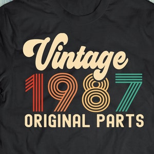 Vintage 1987 Originele delen svg 34e Verjaardag svg vierendertig verjaardag svg Vintage verjaardag svg ik werd 34 verjaardag svg png Cricut Cut File
