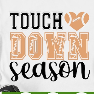 Fußball SVG PNG, Touchdown Saison svg, Touchdown svg, Fußball Mom svg, Sport Mom svg, Spieltag svg png cricut geschnitten Datei digitaler download