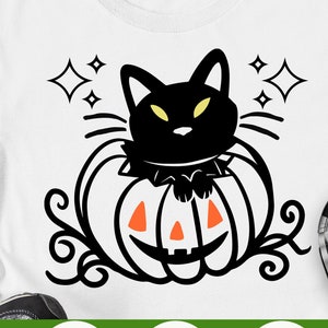 Black Cat Halloween svg Happy Halloween svg, Pumpkin Halloween svg, Cat Lover Halloween svg eps png cricut cut file digital download