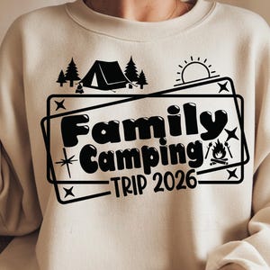 Familie Camping Ausflug 2026 SVG, Familie Camping Urlaub svg, Familie Lagerfeuer svg, Lustige Camping Urlaub svg eps png Cricut Schnitt Datei digitaler Download