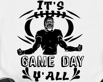 It's Game Day Y'all svg, Football mom svg, Game Day Svg, Favorite Football Player Svg eps png cricut cut file download